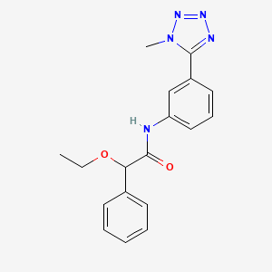 2-ethoxy-N-[3-(1-methyltetrazol-5-yl)phenyl]-2-phenylacetamide