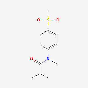 N,2-dimethyl-N-(4-methylsulfonylphenyl)propanamide