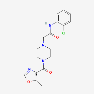 N-(2-chlorophenyl)-2-[4-(5-methyl-1,3-oxazole-4-carbonyl)piperazin-1-yl]acetamide