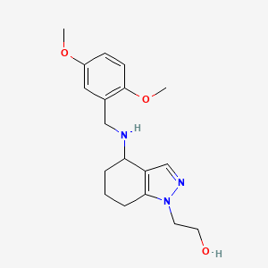 2-[4-[(2,5-Dimethoxyphenyl)methylamino]-4,5,6,7-tetrahydroindazol-1-yl]ethanol