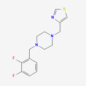 4-[[4-[(2,3-Difluorophenyl)methyl]piperazin-1-yl]methyl]-1,3-thiazole