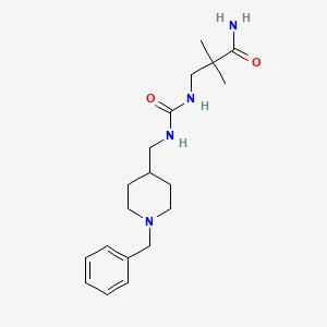 3-[(1-Benzylpiperidin-4-yl)methylcarbamoylamino]-2,2-dimethylpropanamide