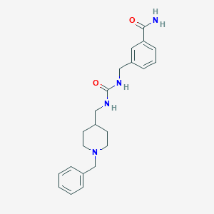 3-[[(1-Benzylpiperidin-4-yl)methylcarbamoylamino]methyl]benzamide