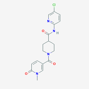 N-(5-chloropyridin-2-yl)-1-(1-methyl-6-oxopyridine-3-carbonyl)piperidine-4-carboxamide