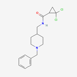 N-[(1-benzylpiperidin-4-yl)methyl]-2,2-dichlorocyclopropane-1-carboxamide