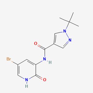 N-(5-bromo-2-oxo-1H-pyridin-3-yl)-1-tert-butylpyrazole-4-carboxamide