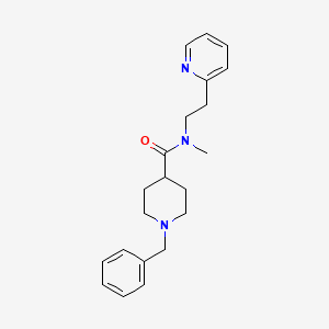 1-benzyl-N-methyl-N-(2-pyridin-2-ylethyl)piperidine-4-carboxamide