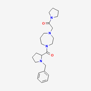 2-[4-(1-Benzylpyrrolidine-2-carbonyl)-1,4-diazepan-1-yl]-1-pyrrolidin-1-ylethanone