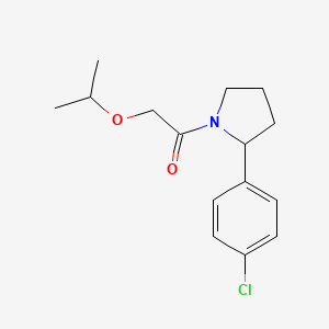 1-[2-(4-Chlorophenyl)pyrrolidin-1-yl]-2-propan-2-yloxyethanone