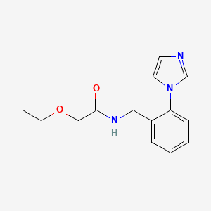 2-ethoxy-N-[(2-imidazol-1-ylphenyl)methyl]acetamide