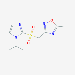 5-Methyl-3-[(1-propan-2-ylimidazol-2-yl)sulfonylmethyl]-1,2,4-oxadiazole