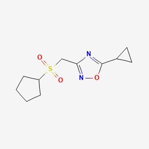 3-(Cyclopentylsulfonylmethyl)-5-cyclopropyl-1,2,4-oxadiazole