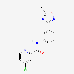 4-chloro-N-[3-(5-methyl-1,2,4-oxadiazol-3-yl)phenyl]pyridine-2-carboxamide