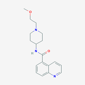 N-[1-(2-methoxyethyl)piperidin-4-yl]quinoline-5-carboxamide