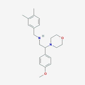 N-[(3,4-dimethylphenyl)methyl]-2-(4-methoxyphenyl)-2-morpholin-4-ylethanamine