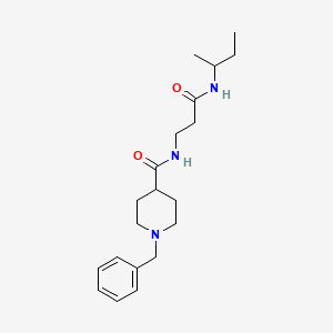 1-benzyl-N-[3-(butan-2-ylamino)-3-oxopropyl]piperidine-4-carboxamide