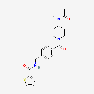 N-[[4-[4-[acetyl(methyl)amino]piperidine-1-carbonyl]phenyl]methyl]thiophene-2-carboxamide