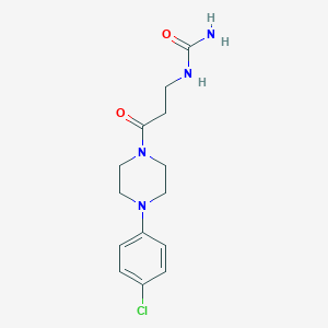 [3-[4-(4-Chlorophenyl)piperazin-1-yl]-3-oxopropyl]urea