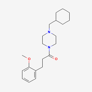 1-[4-(Cyclohexylmethyl)piperazin-1-yl]-3-(2-methoxyphenyl)propan-1-one