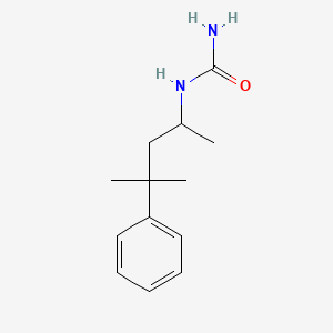 molecular formula C13H20N2O B7327176 (4-Methyl-4-phenylpentan-2-yl)urea 