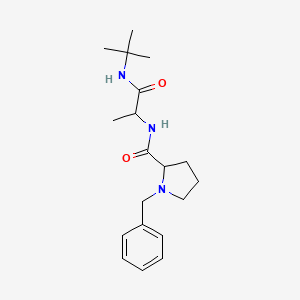 1-benzyl-N-[1-(tert-butylamino)-1-oxopropan-2-yl]pyrrolidine-2-carboxamide