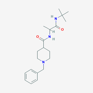 1-benzyl-N-[1-(tert-butylamino)-1-oxopropan-2-yl]piperidine-4-carboxamide