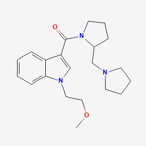 [1-(2-Methoxyethyl)indol-3-yl]-[2-(pyrrolidin-1-ylmethyl)pyrrolidin-1-yl]methanone