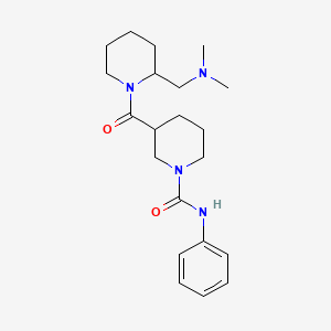 3-[2-[(dimethylamino)methyl]piperidine-1-carbonyl]-N-phenylpiperidine-1-carboxamide