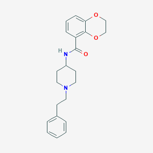 N-[1-(2-phenylethyl)piperidin-4-yl]-2,3-dihydro-1,4-benzodioxine-5-carboxamide