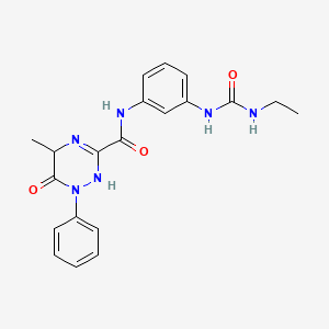 N-[3-(ethylcarbamoylamino)phenyl]-5-methyl-6-oxo-1-phenyl-2,5-dihydro-1,2,4-triazine-3-carboxamide