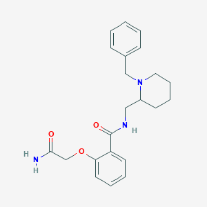 2-(2-amino-2-oxoethoxy)-N-[(1-benzylpiperidin-2-yl)methyl]benzamide