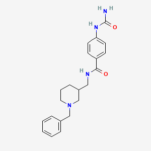 N-[(1-benzylpiperidin-3-yl)methyl]-4-(carbamoylamino)benzamide