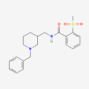 N-[(1-benzylpiperidin-3-yl)methyl]-2-methylsulfonylbenzamide