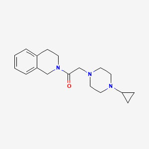 2-(4-cyclopropylpiperazin-1-yl)-1-(3,4-dihydro-1H-isoquinolin-2-yl)ethanone