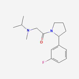 1-[2-(3-Fluorophenyl)pyrrolidin-1-yl]-2-[methyl(propan-2-yl)amino]ethanone