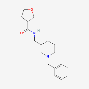 N-[(1-benzylpiperidin-3-yl)methyl]oxolane-3-carboxamide