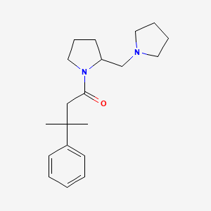 3-Methyl-3-phenyl-1-[2-(pyrrolidin-1-ylmethyl)pyrrolidin-1-yl]butan-1-one