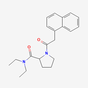 N,N-diethyl-1-(2-naphthalen-1-ylacetyl)pyrrolidine-2-carboxamide