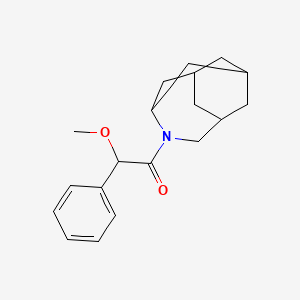 molecular formula C19H25NO2 B7327687 1-(4-Azatricyclo[4.3.1.13,8]undecan-4-yl)-2-methoxy-2-phenylethanone 