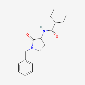 molecular formula C17H24N2O2 B7327700 N-(1-benzyl-2-oxopyrrolidin-3-yl)-2-ethylbutanamide 