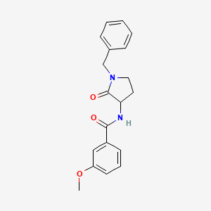 N-(1-benzyl-2-oxopyrrolidin-3-yl)-3-methoxybenzamide