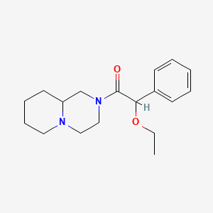 molecular formula C18H26N2O2 B7327828 1-(1,3,4,6,7,8,9,9a-Octahydropyrido[1,2-a]pyrazin-2-yl)-2-ethoxy-2-phenylethanone 