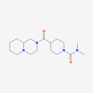 4-(1,3,4,6,7,8,9,9a-octahydropyrido[1,2-a]pyrazine-2-carbonyl)-N,N-dimethylpiperidine-1-carboxamide