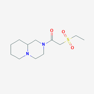 molecular formula C12H22N2O3S B7327862 1-(1,3,4,6,7,8,9,9a-Octahydropyrido[1,2-a]pyrazin-2-yl)-2-ethylsulfonylethanone 