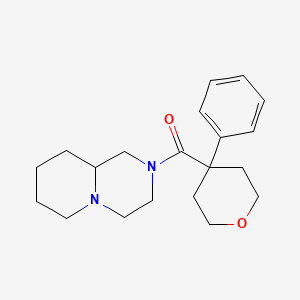 molecular formula C20H28N2O2 B7327866 1,3,4,6,7,8,9,9a-Octahydropyrido[1,2-a]pyrazin-2-yl-(4-phenyloxan-4-yl)methanone 