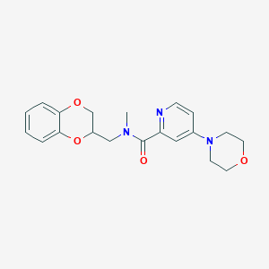 N-(2,3-dihydro-1,4-benzodioxin-3-ylmethyl)-N-methyl-4-morpholin-4-ylpyridine-2-carboxamide