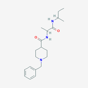 1-benzyl-N-[1-(butan-2-ylamino)-1-oxopropan-2-yl]piperidine-4-carboxamide