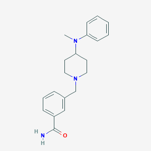 3-[[4-(N-methylanilino)piperidin-1-yl]methyl]benzamide