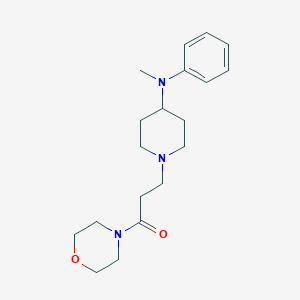 3-[4-(N-methylanilino)piperidin-1-yl]-1-morpholin-4-ylpropan-1-one