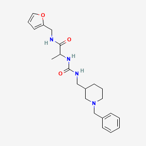 2-[(1-benzylpiperidin-3-yl)methylcarbamoylamino]-N-(furan-2-ylmethyl)propanamide